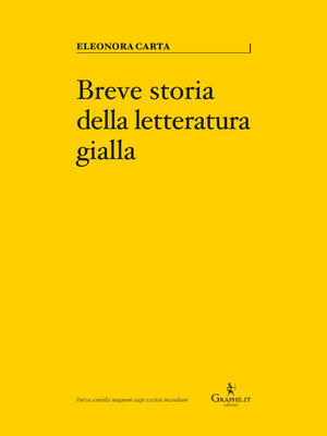 cover image of Breve storia della letteratura gialla